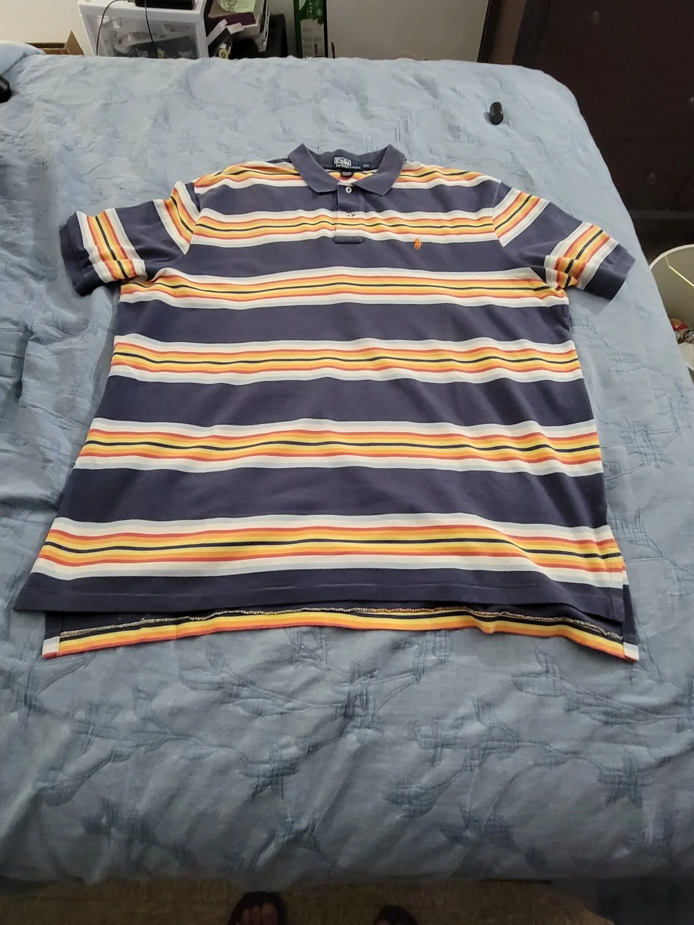 Polo by Ralph Lauren Men’s Navy Striped Polo Shirt
